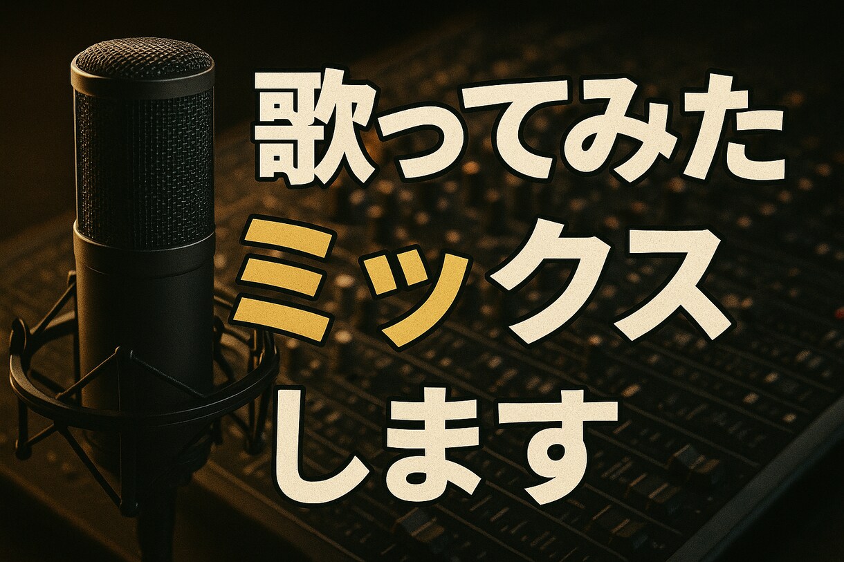 歌い手さん注目！歌ってみたのミックス致します 歌が作品に変わる、その瞬間を、、、 イメージ1