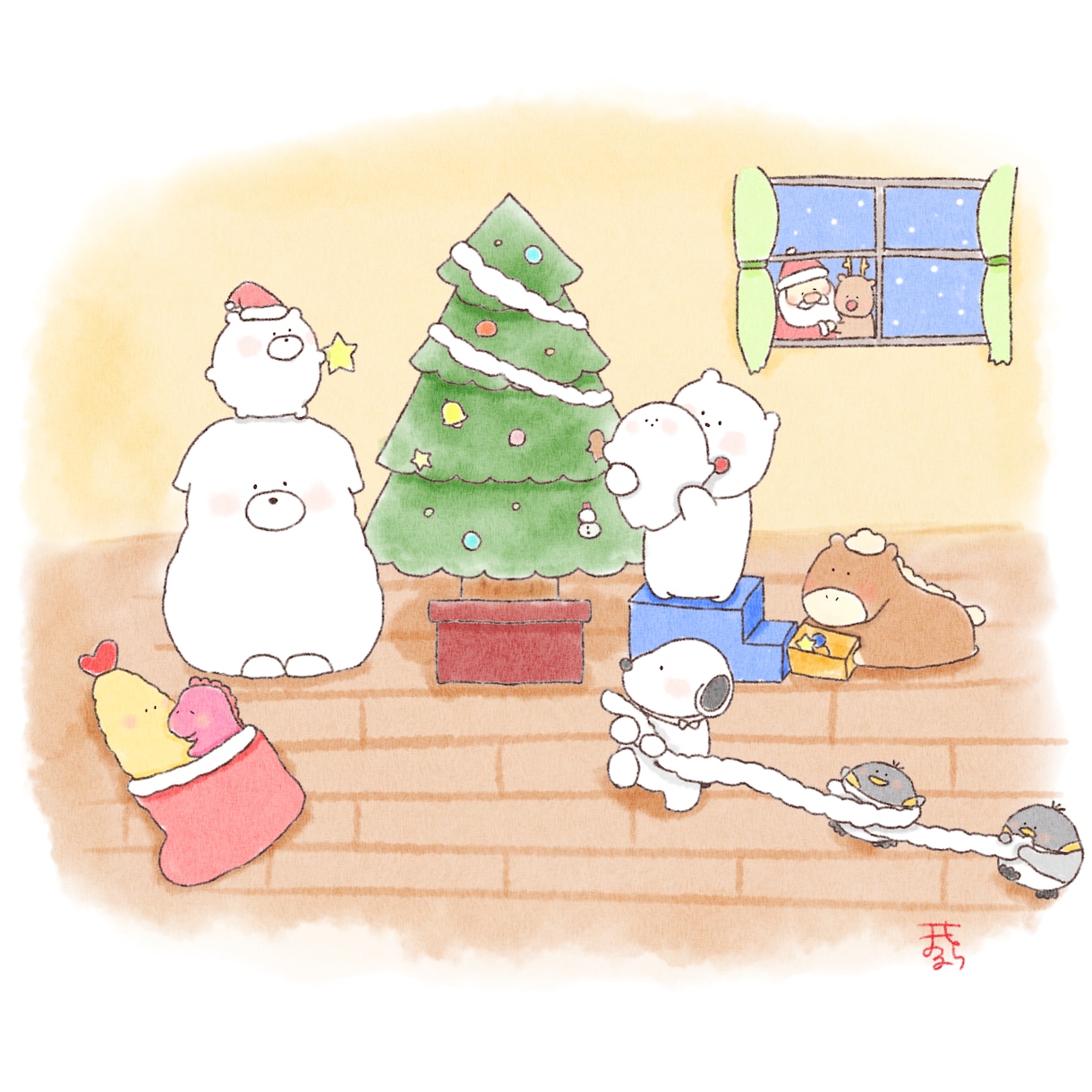 ほんわか可愛い！絵本のようなイラスト描きます 挿絵・グッズ・SNS・ヘッダーに可愛いイラストお任せ下さい イメージ2