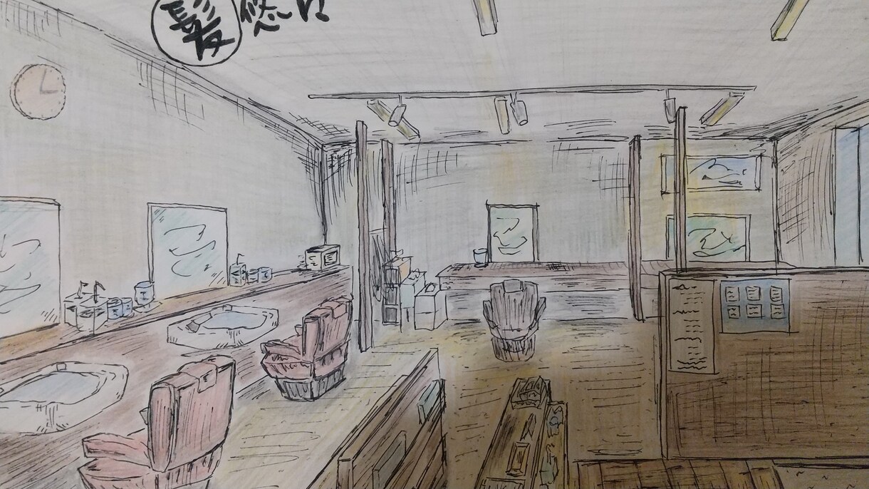 手書きにてパースかきます 暖かみのある雰囲気に仕上げます。 イメージ5