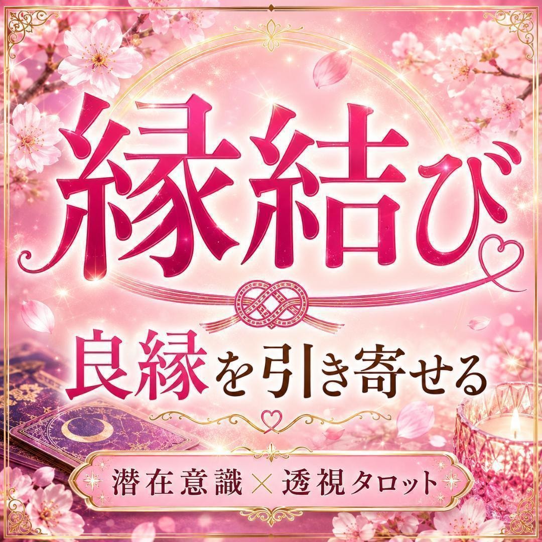 縁結び｜恋愛運と良縁の流れを見透します 潜在意識を読み解き、良縁を引き寄せる流れを整えます イメージ1