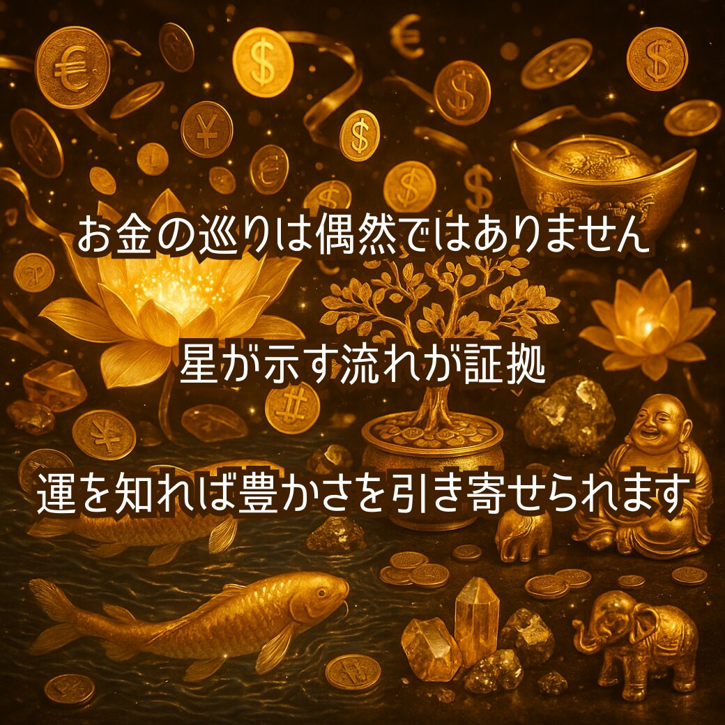 あなたの金運鑑定します ◆あなただけの金運の流れと開運ポイントをお届け◆ イメージ4