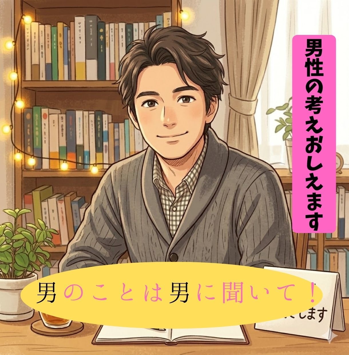 男心教えましょう！　男性目線で彼の本音を教えます もう迷わない。彼の心理を紐解き、今すぐできる対応策を提案！ イメージ1