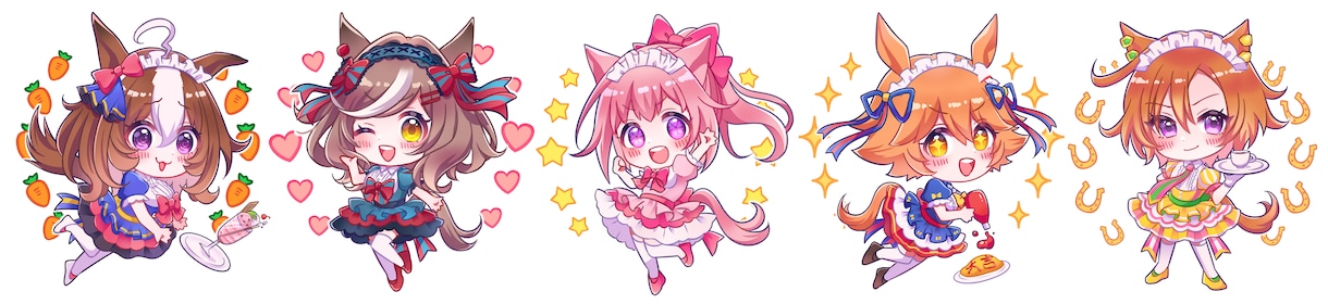 グッズイラストお描きします 自分のグッズを作ってみたいという方にイラストを提供します！ イメージ2
