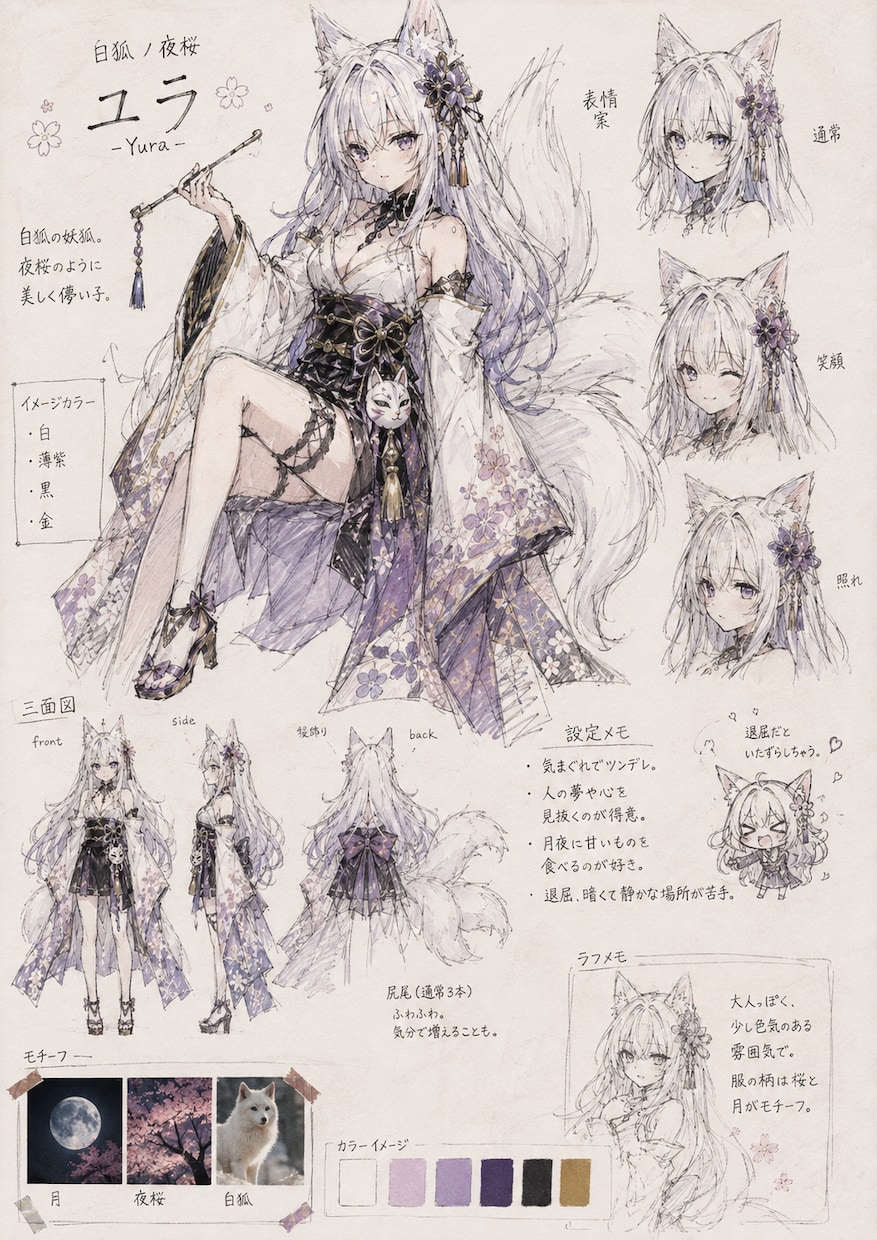 オリジナルキャラ制作☆あなたの理想を描きます SNS用・配信用・ゲーム用キャラクター、一緒に描きませんか？ イメージ1