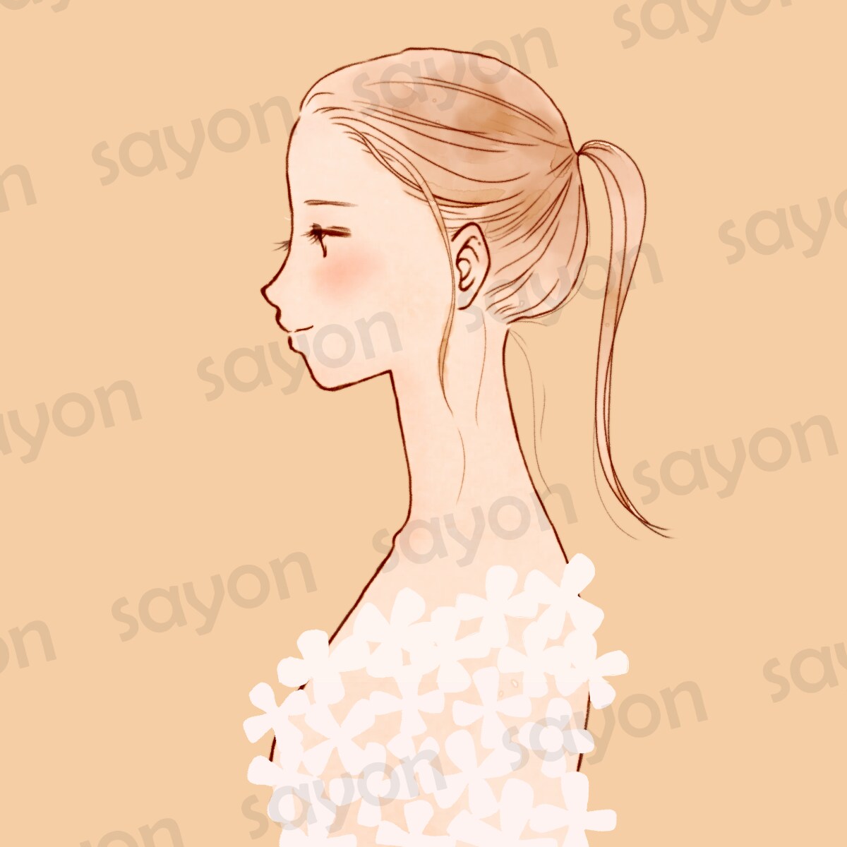 イラスト多数/完成品イラストを販売しています ゆるふわ/おしゃれ/フェミニン/ナチュラルシリーズ② イメージ9