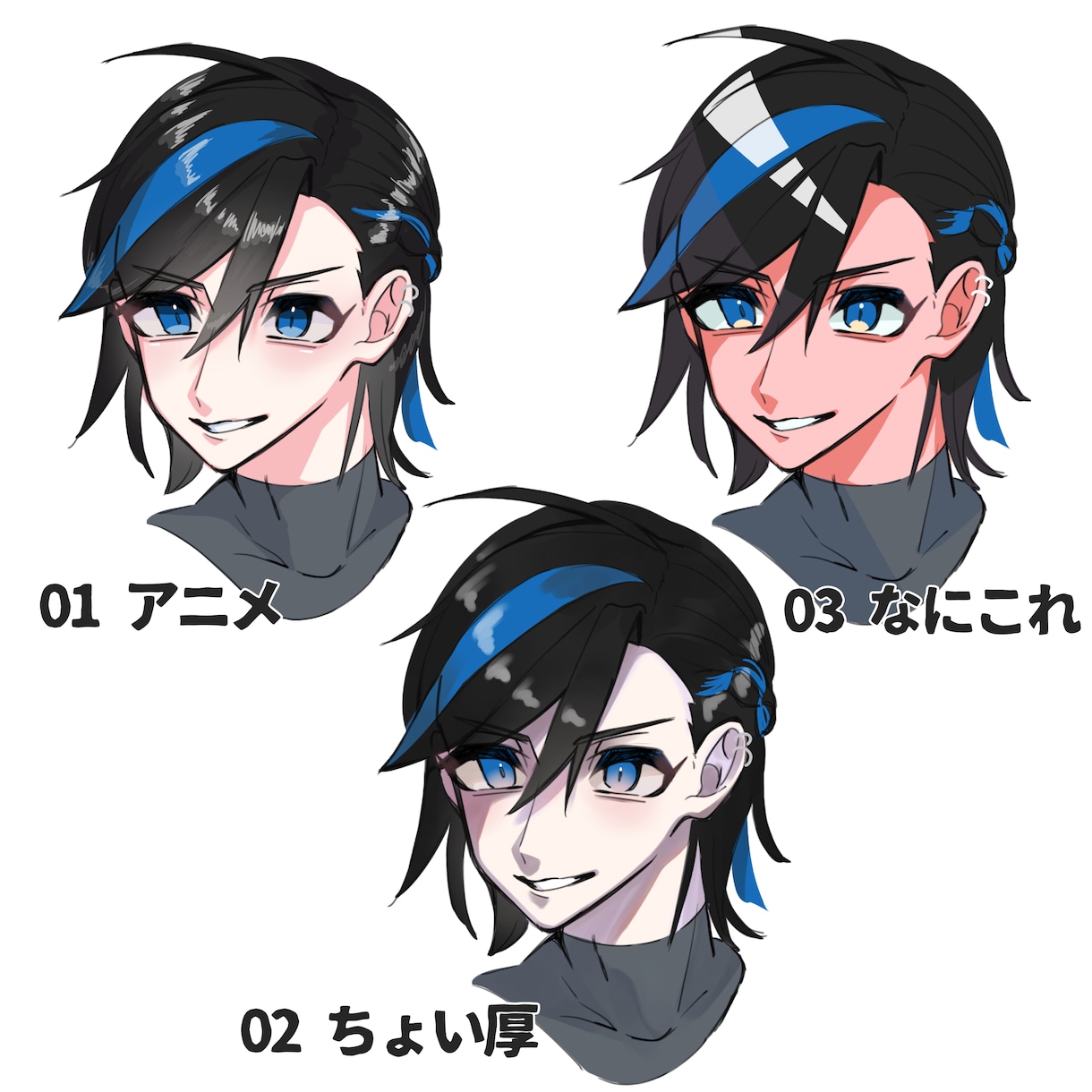 目を引くかっこいいアイコンやサムネイル作ります 厚みがあり迫力満点のかっこいいイラストを求めている方必見です イメージ2