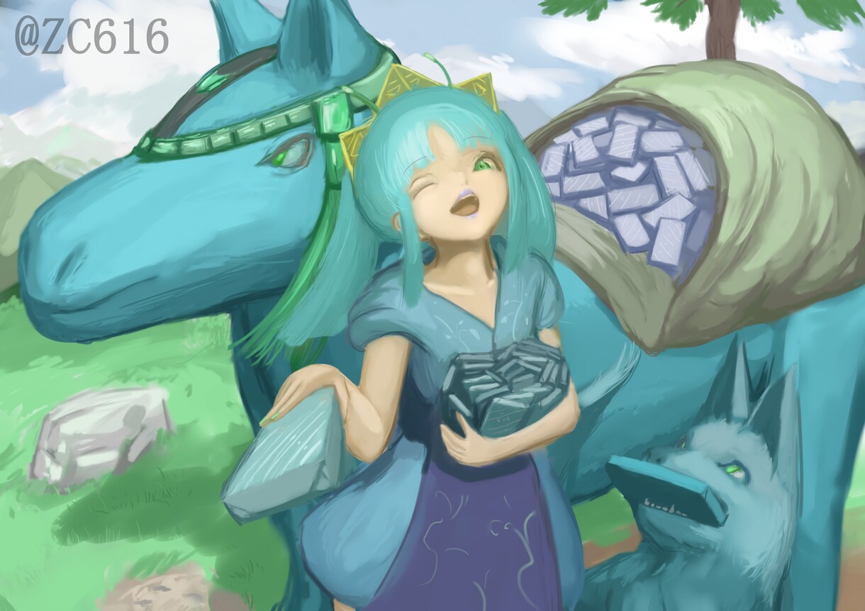背景付きイラスト描きます ゲームや動画の一枚絵にお困りの方。 イメージ1