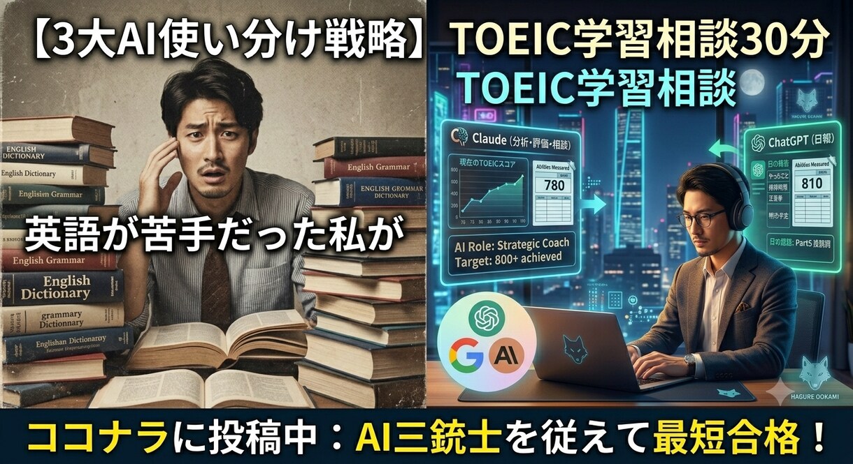 英語苦手だった私がTOEIC学習相談30分します 290点→625点の実体験をもとに社会人の英語学習をサポート イメージ1