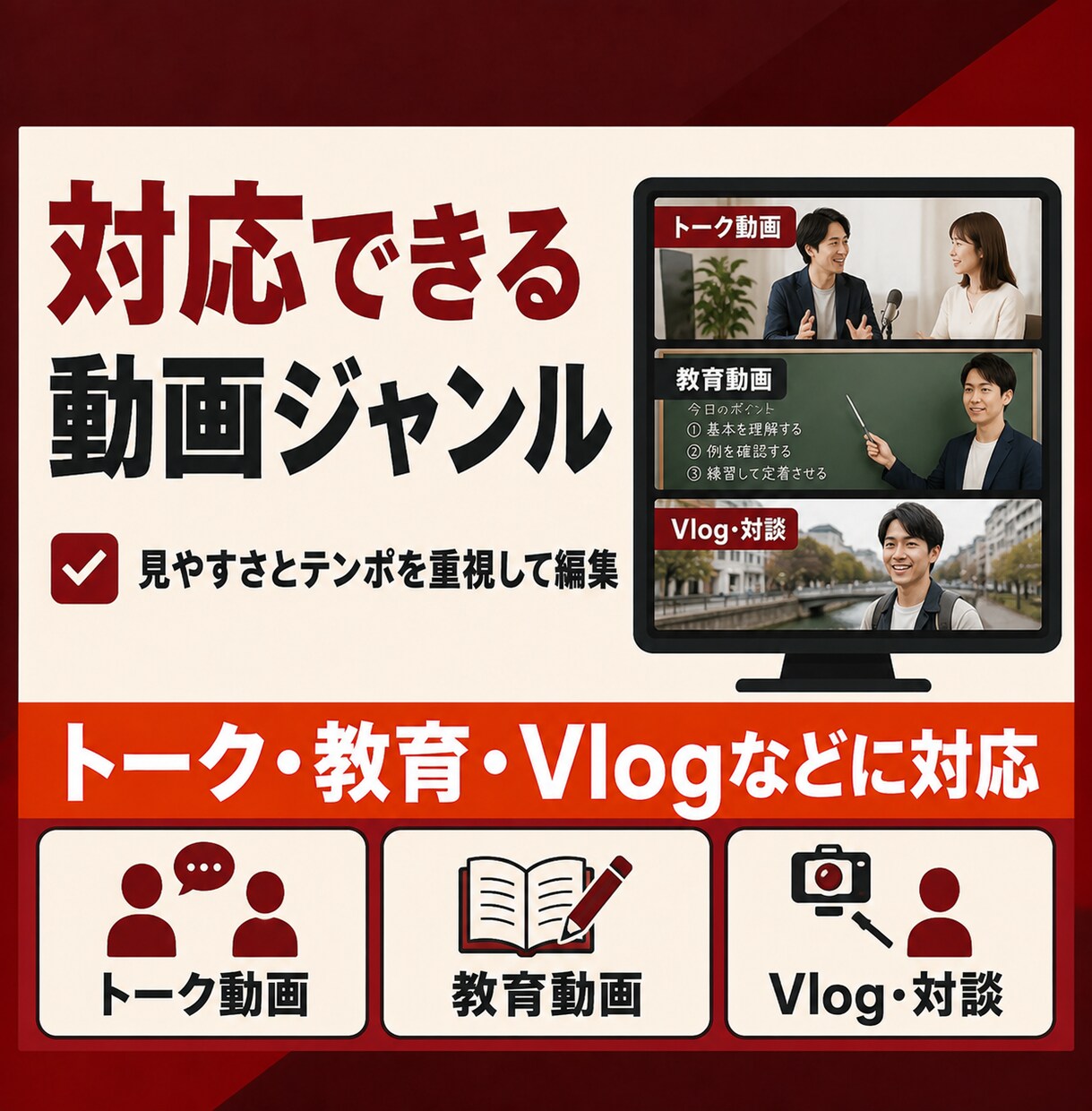 100万再生実績を活かして動画編集します 初めての外注でも安心してご相談いただけます イメージ4