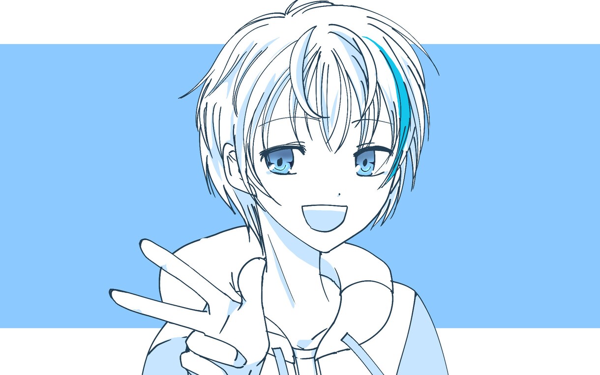 バストアップイラスト【低価格版】描きます Vtuberさん向け？サムネやヘッダーなどに！なるはや作成！ イメージ3