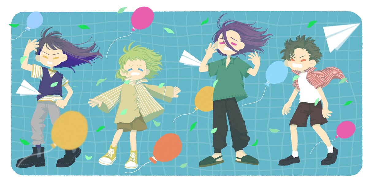 SNS投稿やHP用の挿絵イラストなど描きます 主線なしでかわいいポップなイラストです イメージ5