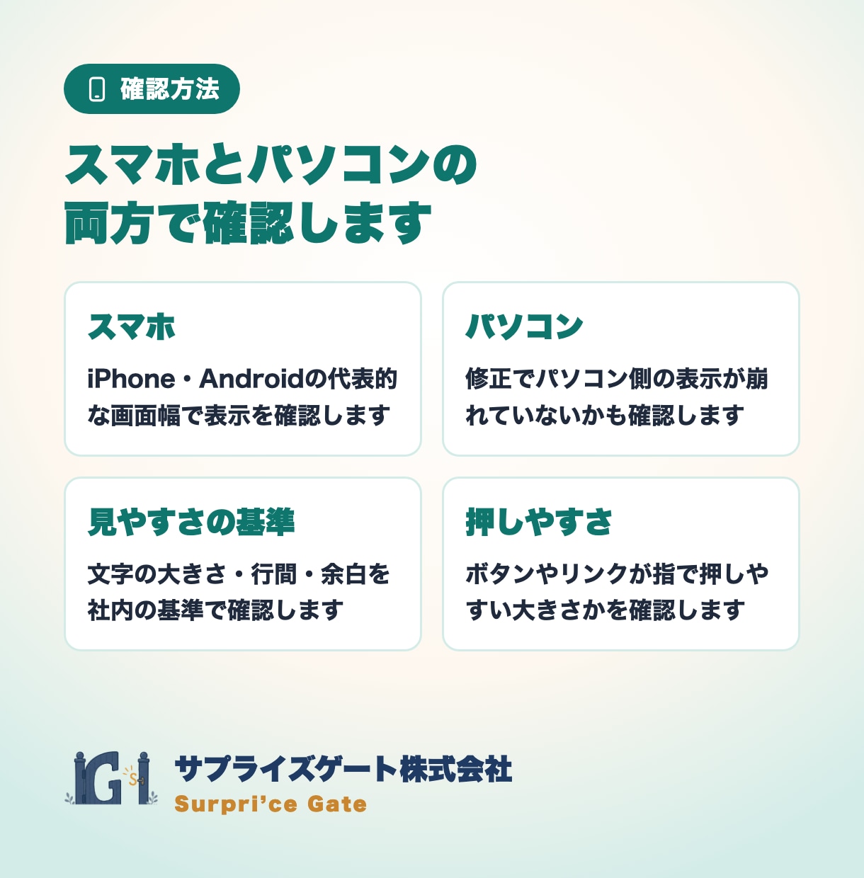スマホで崩れるホームページの表示を整えます WordPress・HTML対応｜インボイス対応の法人チーム イメージ4