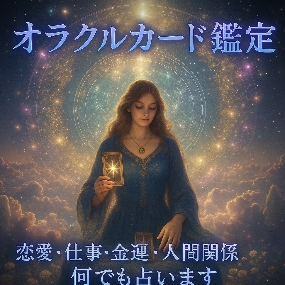 オラクルカードで恋愛•金運•人間関係など占います 恋愛や復縁のタイミング•仕事・転職・人間関係のヒント	 イメージ1