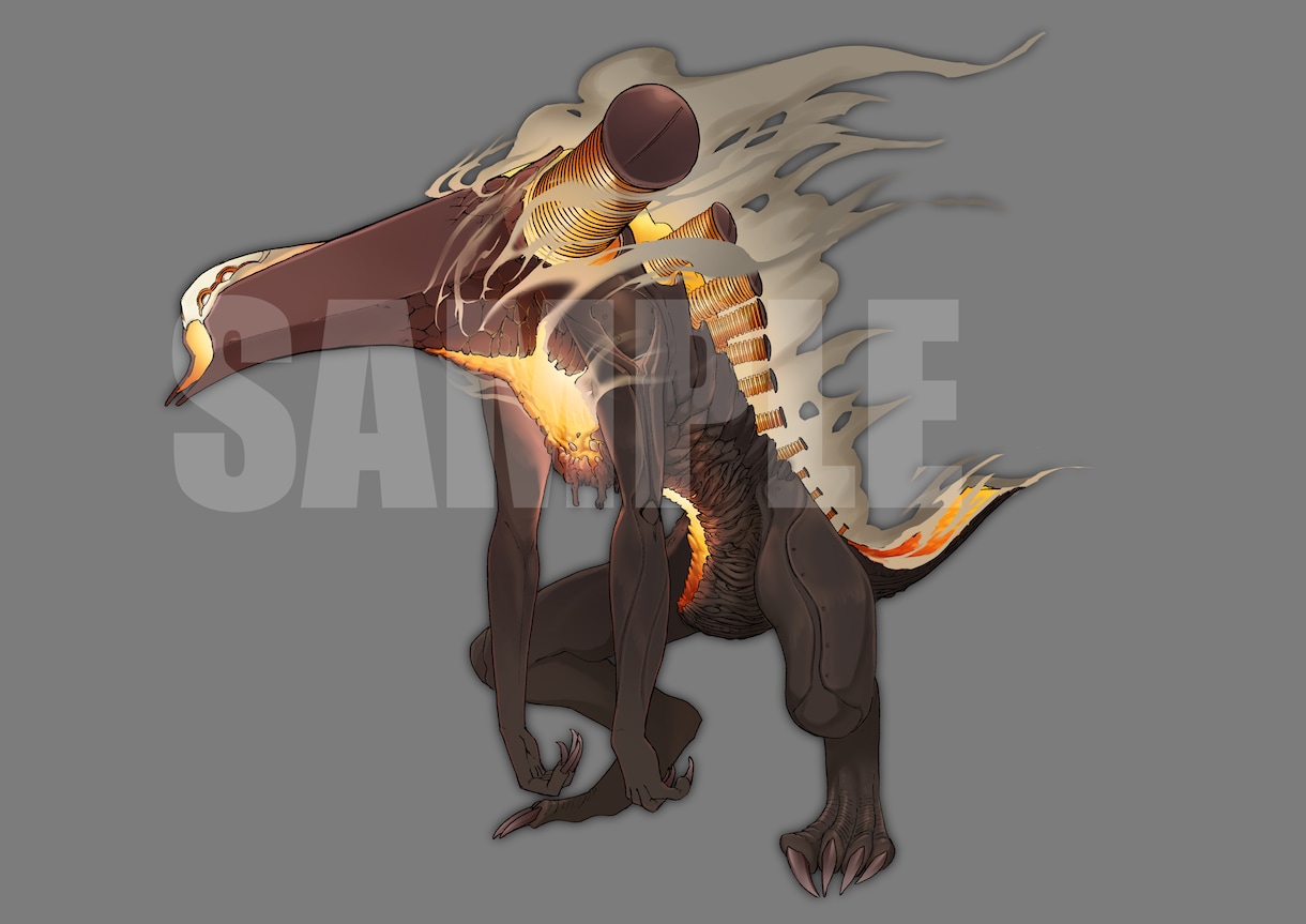 モンスターイラストをお描きします 一味違ったモンスターデザインをお求めの方に。 イメージ4