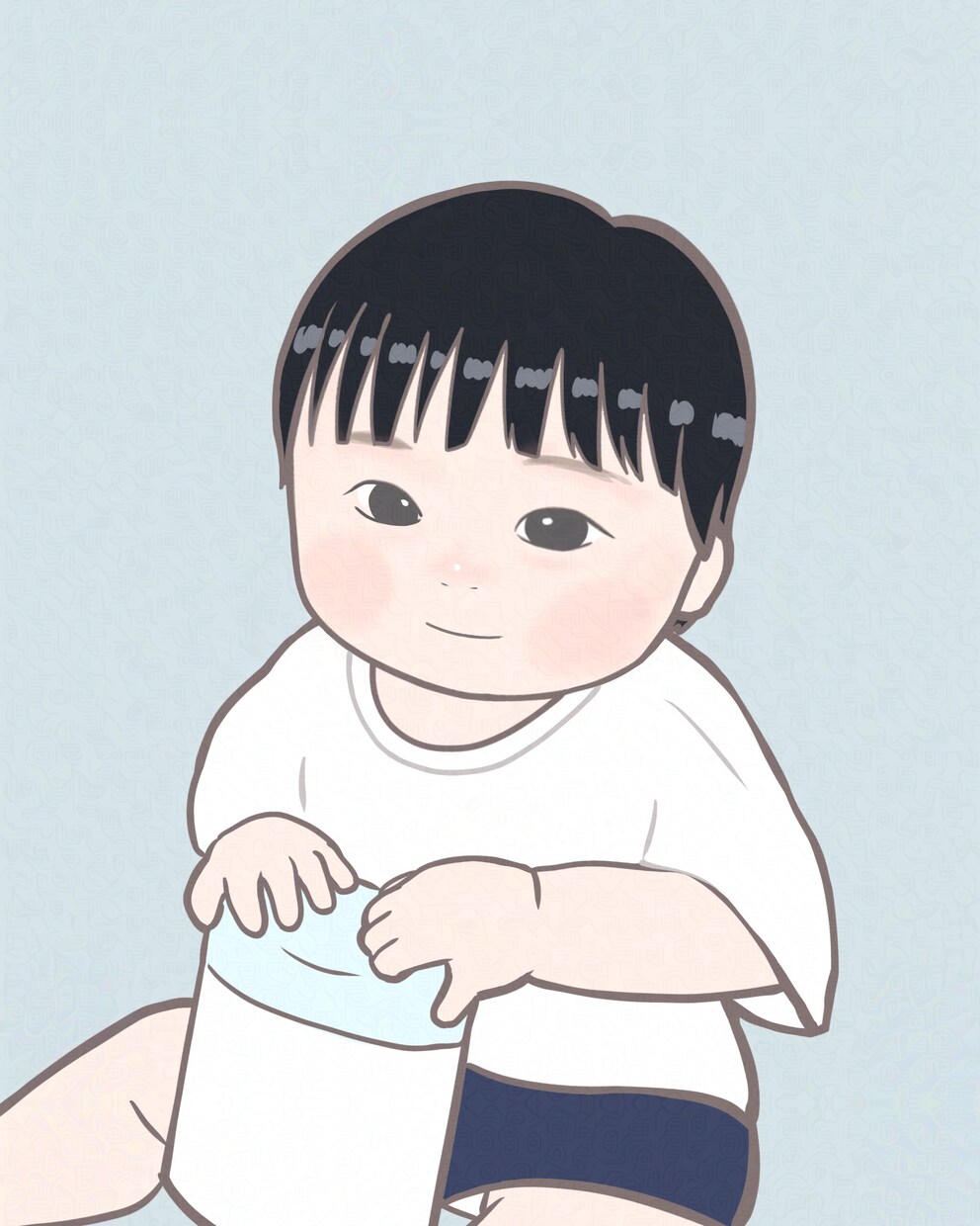 赤ちゃんから小さいお子様の似顔絵を描きます モニター価格！追加料金不要　写真を可愛くイラストに♪ イメージ7