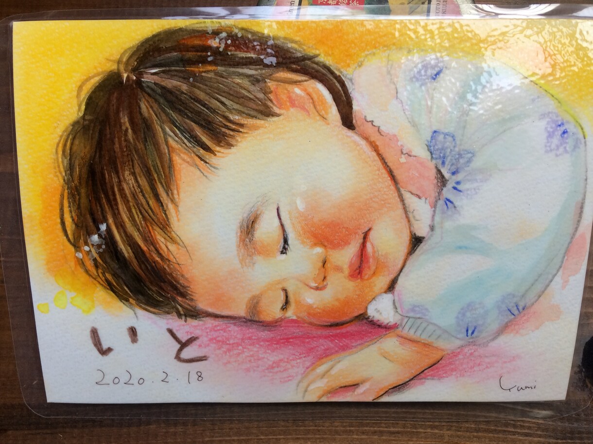似顔絵師がお写真から暖かい雰囲気の似顔絵を描きます 一つ一つを丁寧に、暖かなキモチになる似顔絵を届けます♪ イメージ4