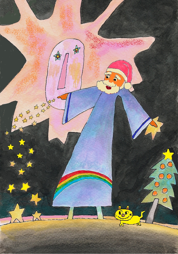 クリスマスポストカードのイラスト描きます ポップなクリスマスカードを贈ろう イメージ4