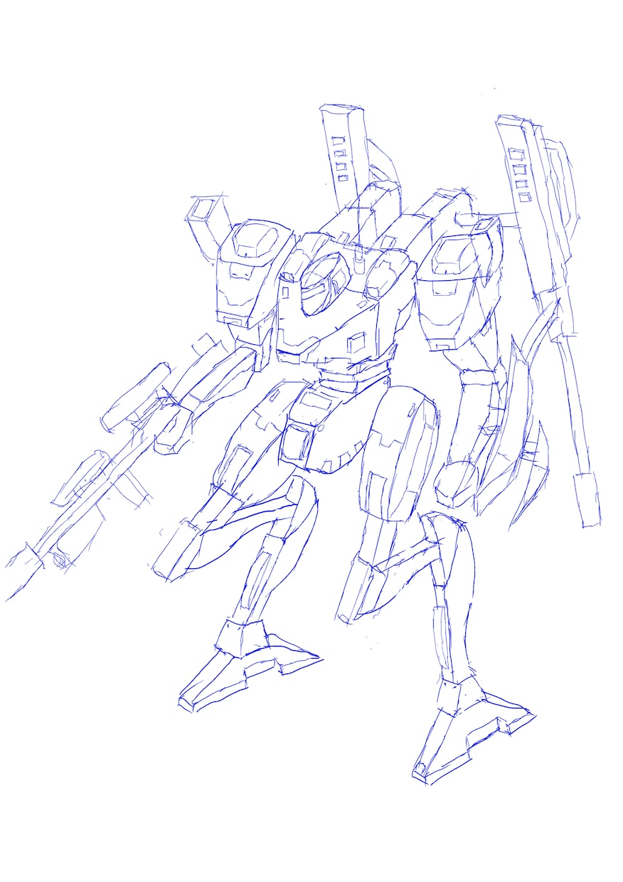 ロボット、メカ、乗り物のイラストを描きます キャラ、背景、アイテム、ロボット、乗り物、メカデザインを制作 イメージ9