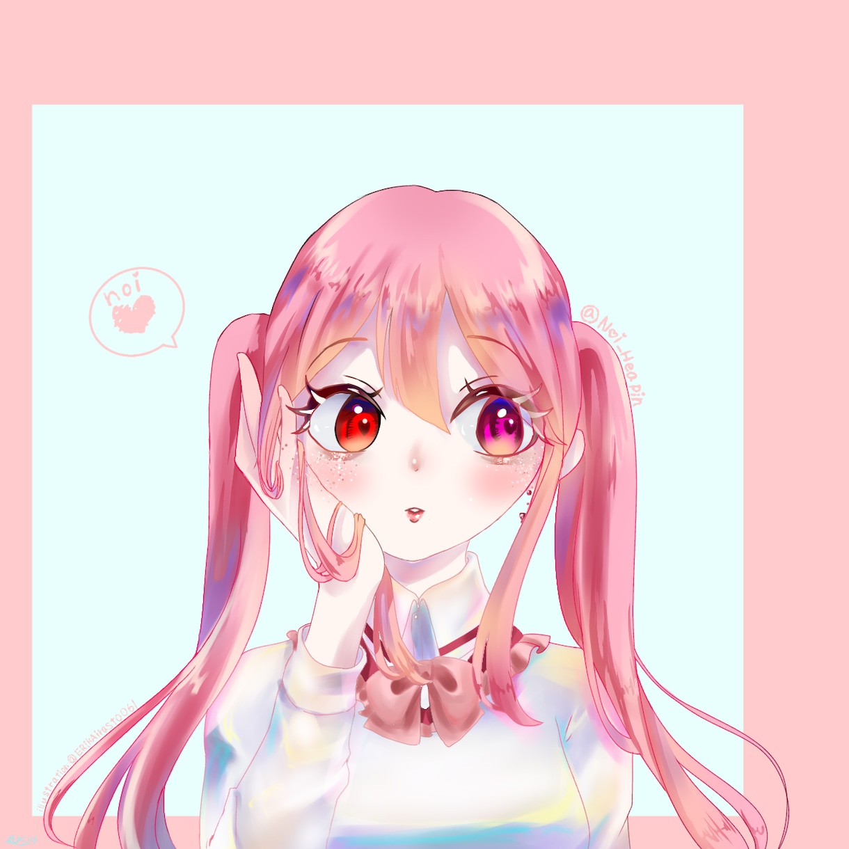 オリジナルキャラクターのアイコン描きます 女の子を描くのに特化しました！！！ イメージ2