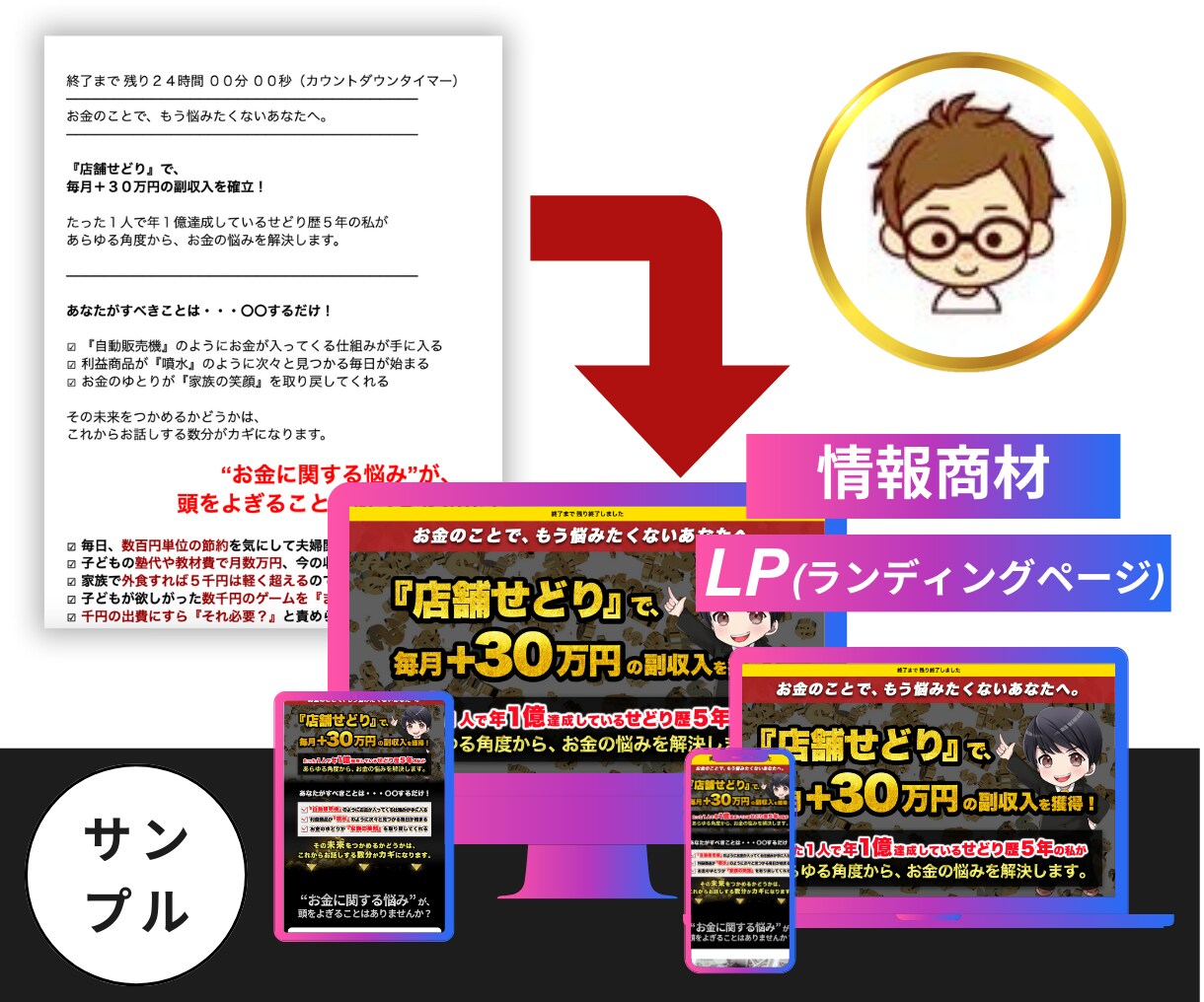 即公開できるLPを制作します 完成データ納品！そのまま公開できます イメージ3