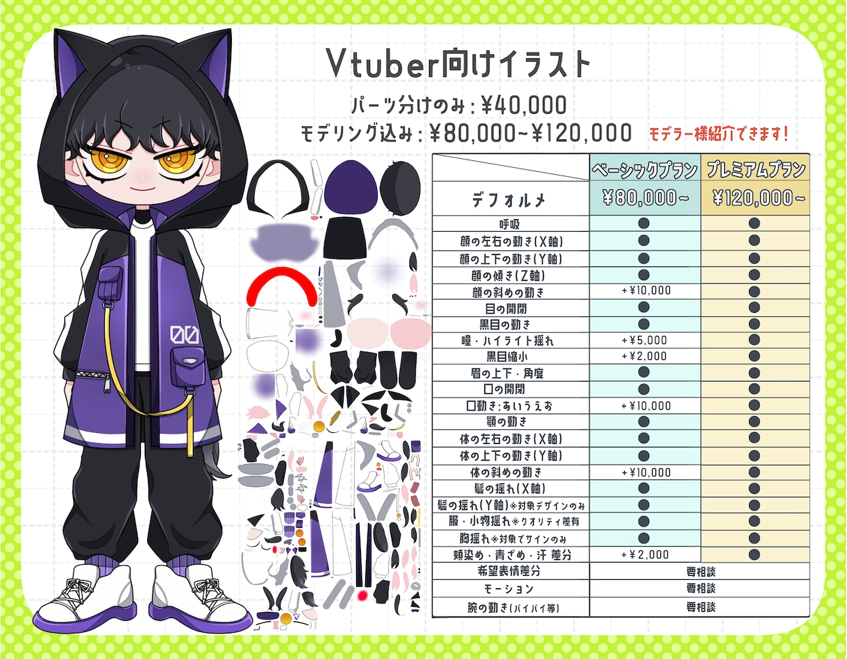 目を惹いて目立つカートゥーン風SDキャラ制作します 【商用可】頭身3種類!立ち絵以外にも幅広く対応します! イメージ4