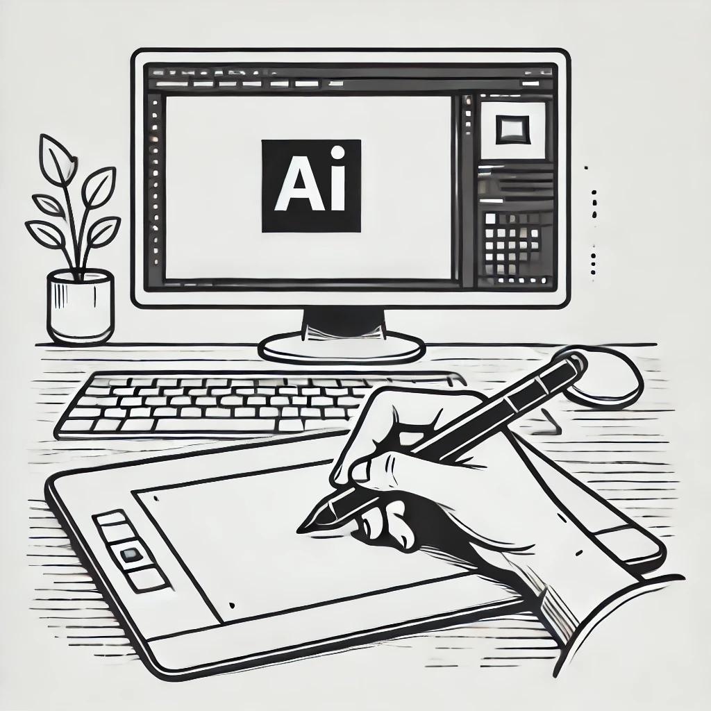 イラストやロゴをトレース　AI形式データ化します WEBや印刷用のアウトライン化されたデータを作成します イメージ1