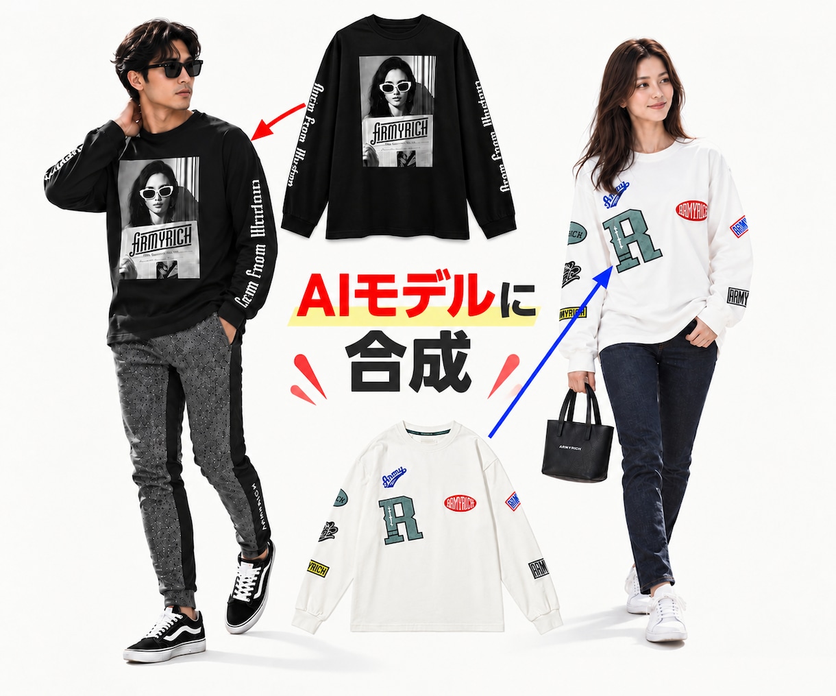 アパレルEC向けの商品をプロ品質で撮影します 商品シワ加工無料・モデル不要のAI着画モデル作成（低コスト イメージ4