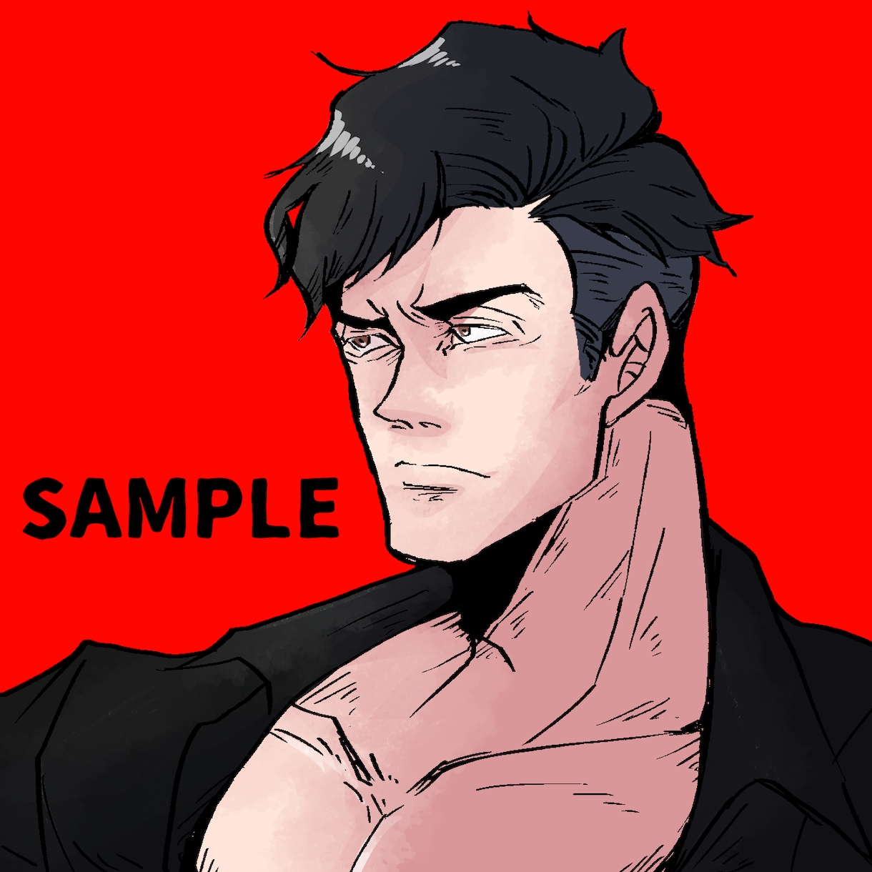 修正◎プロのイラストレーターが男前イラスト描きます 人とは違う周りと差別化出来るアメコミ風絵★似顔絵・名刺にも！ イメージ9