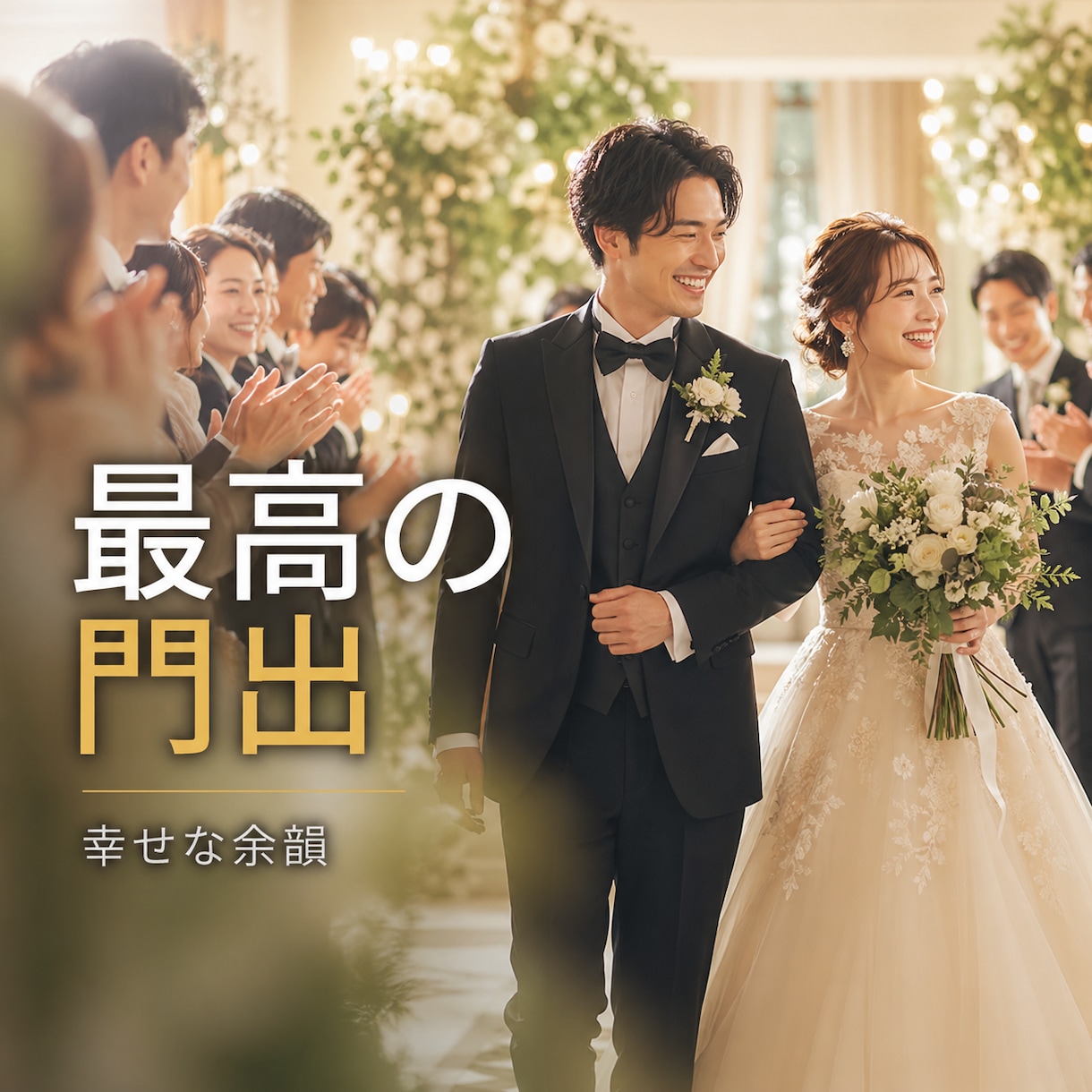 披露宴の退場シーン専用のBGMを作成します 祝福の余韻を大切に。未来への希望を感じさせる爽やかな一曲を。 イメージ1