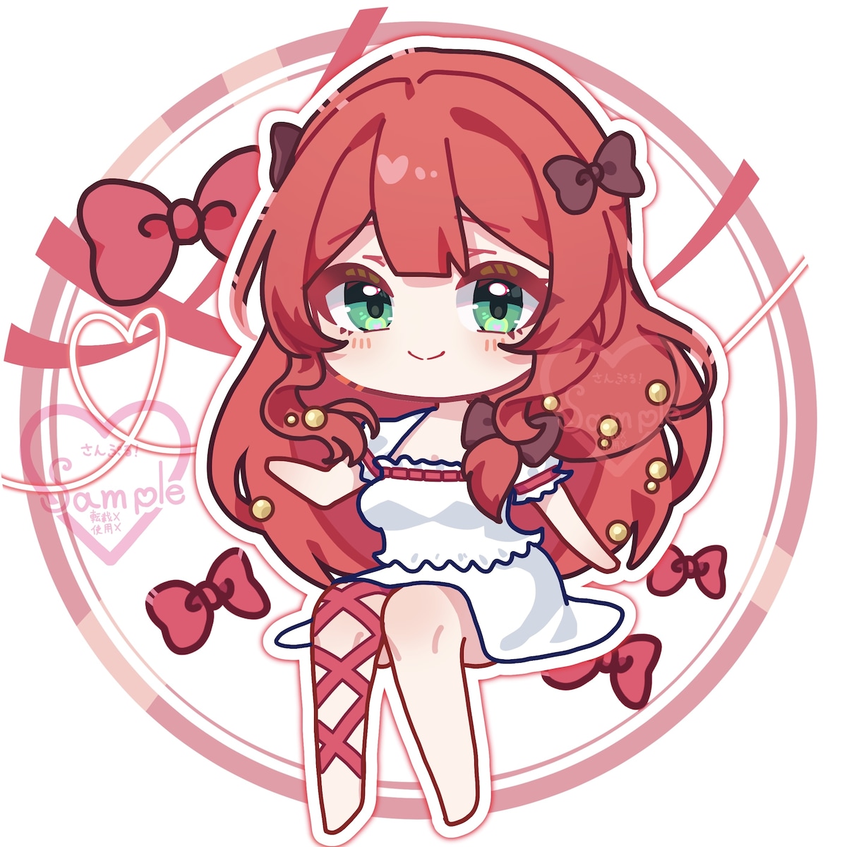 ちまっとかわいいミニキャラ描きます 可愛くて透明感のあるキャラクター イメージ1
