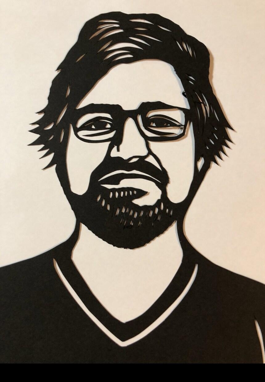 貴方のお気に入りの写真を切り絵にします 貴方や貴方の大切な人の画像から似顔絵切り絵を作成致します。 イメージ6