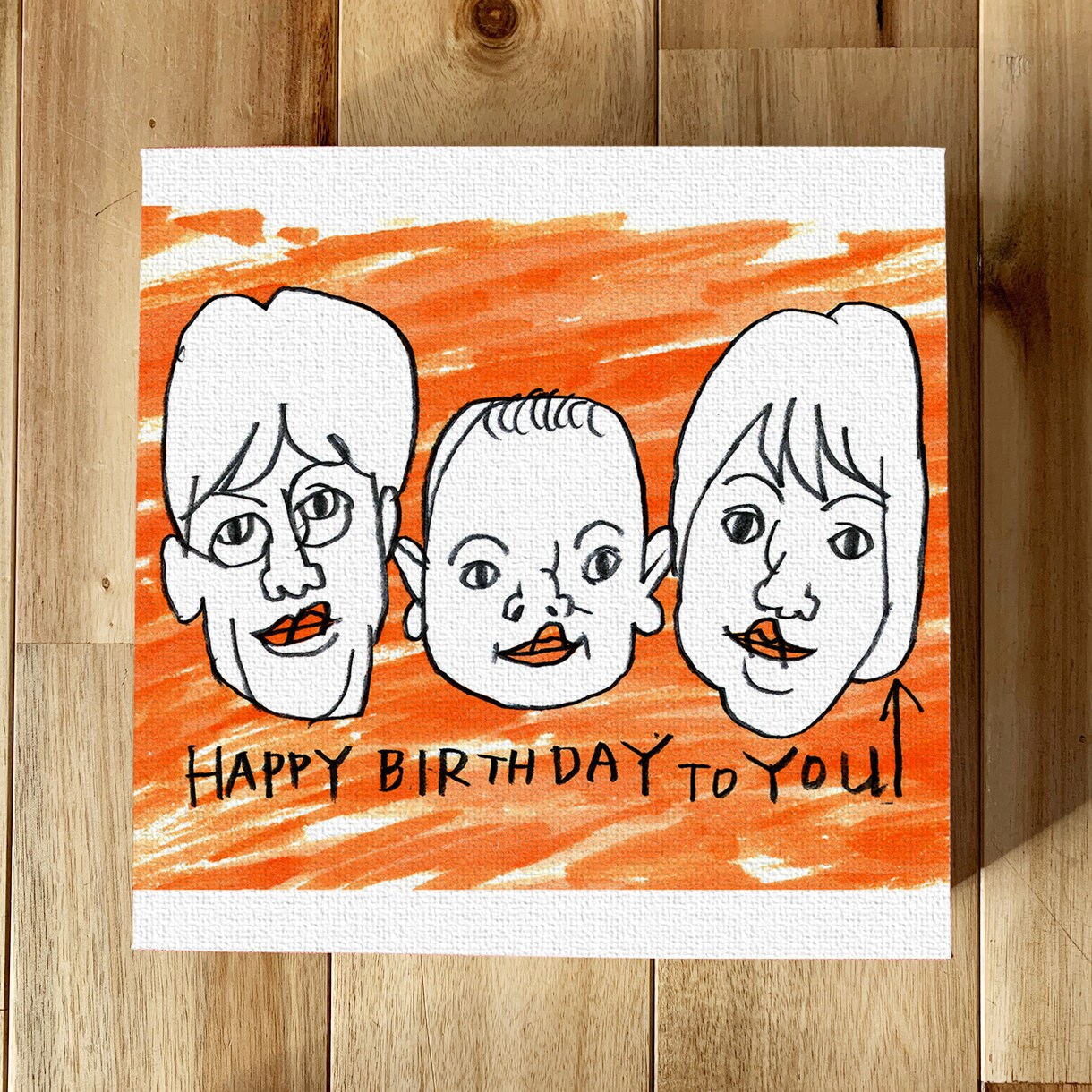 かけがえのない大切な記念日に、似顔絵をお届けします やわらかいシンプルな手描きの似顔絵アートはいかがですか？ イメージ8