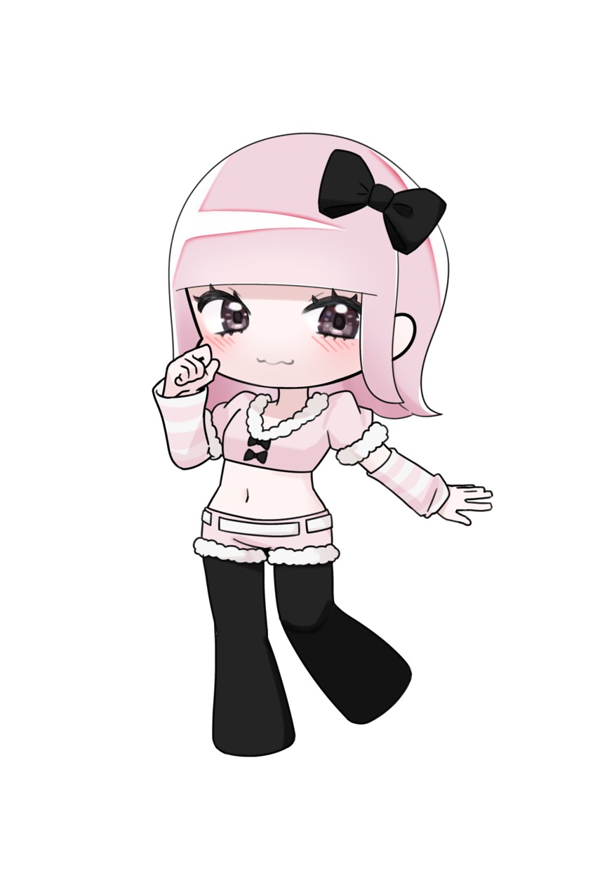 デフォルメされた女性ミニキャラ人物を描きます アクリルキーホルダー等にぴったりのちびキャライラストです！ イメージ7