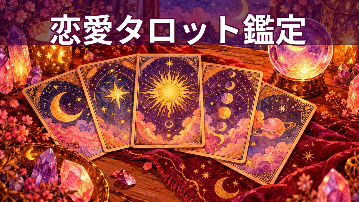 あなたの恋愛、まるごとタロットで深掘りします 彼の本音・相性・今後3ヶ月の流れを3,000文字以上で鑑定 イメージ1
