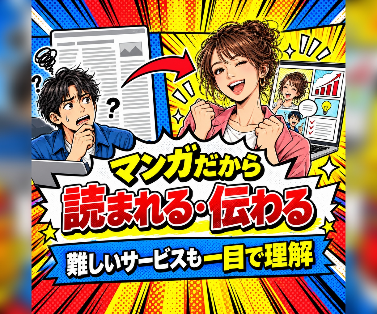 マンガで伝わるLPを制作します 読まれる構成とデザインで売れる導線を作ります イメージ1