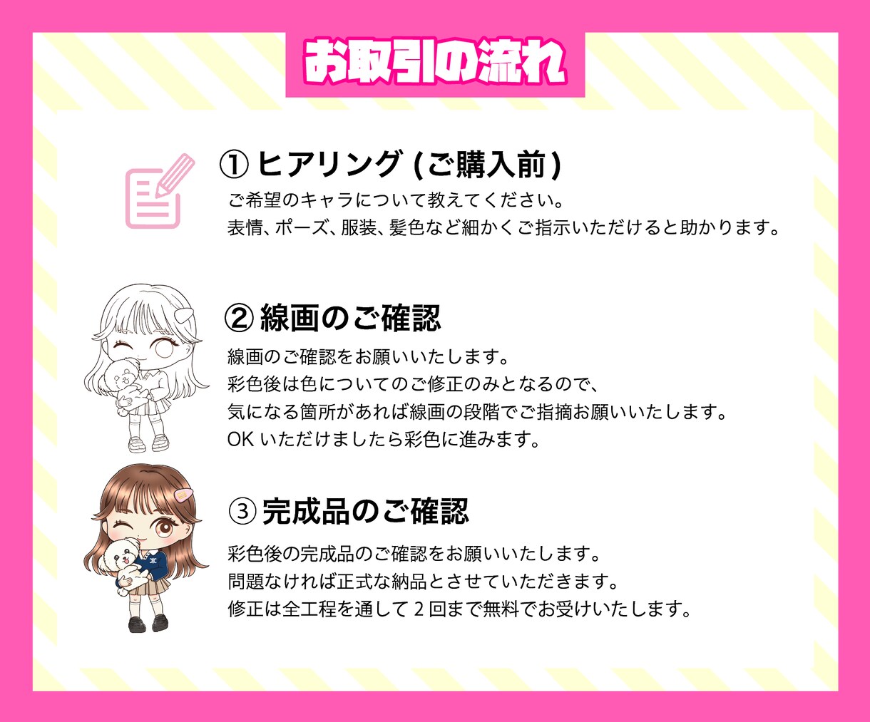 おしゃれでかわいい！SDキャラ、ミニキャラ描きます グッズ/アイコン/配信立ち絵/ギフトに！ イメージ5