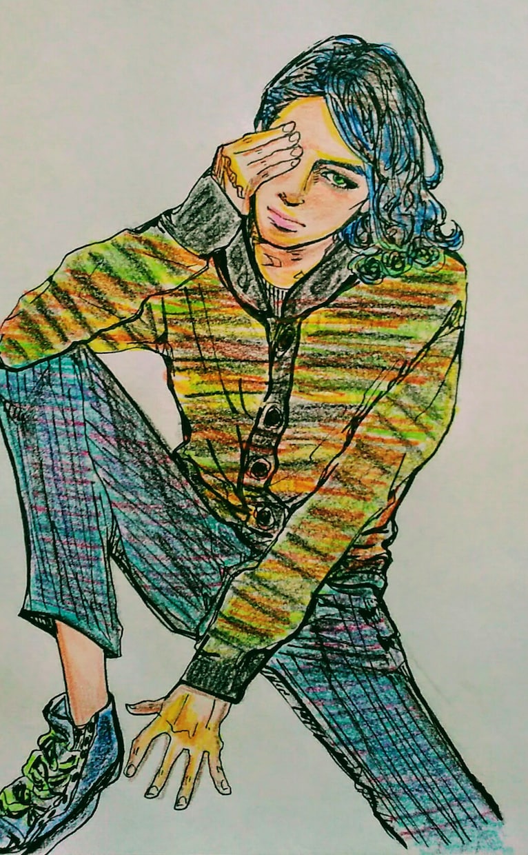 独特な色彩のアナログイラストを描きます お部屋にポスターとして彩を飾ってみませんか？ イメージ2