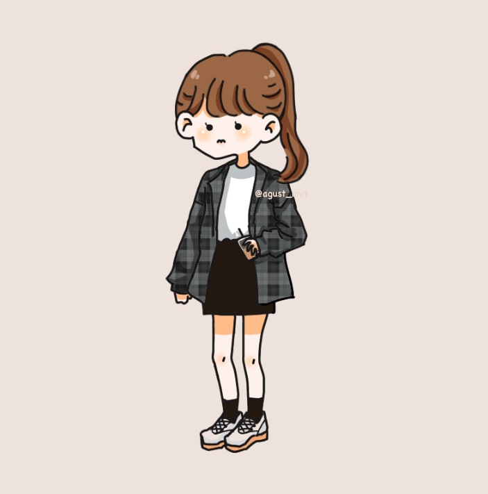 韓国風の可愛いイラスト、アイコン等を描きます 髪色と髪型、服装を言って(又は写真)いただければ描きます！ イメージ3