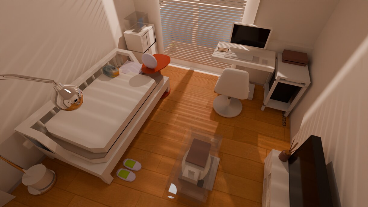 お部屋まるごとCGシミュレーションします 買う前に、置いてみる。CGでつくる、後悔しないインテリア。 イメージ1