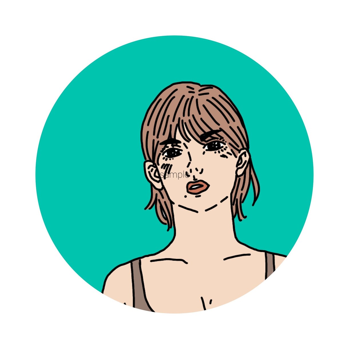 SNSのアイコン等に使えるイラストを制作します ご依頼後、早急に作業に取り掛かります イメージ5