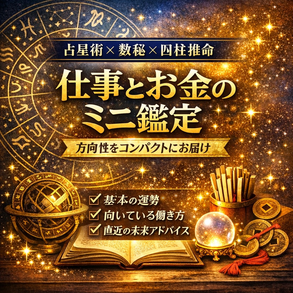 簡易版 | 占星術×数秘×四柱推命で人生を占います 人生を読みとく、あなただけの解析書 イメージ1