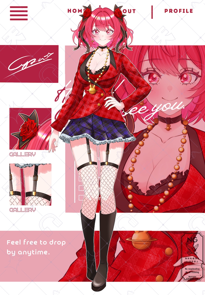 IRIAMやVtuberの立ち絵をキャラデザします IRIAM動作確認有！目を惹く高品質な立ち絵で活動をお手伝い イメージ9