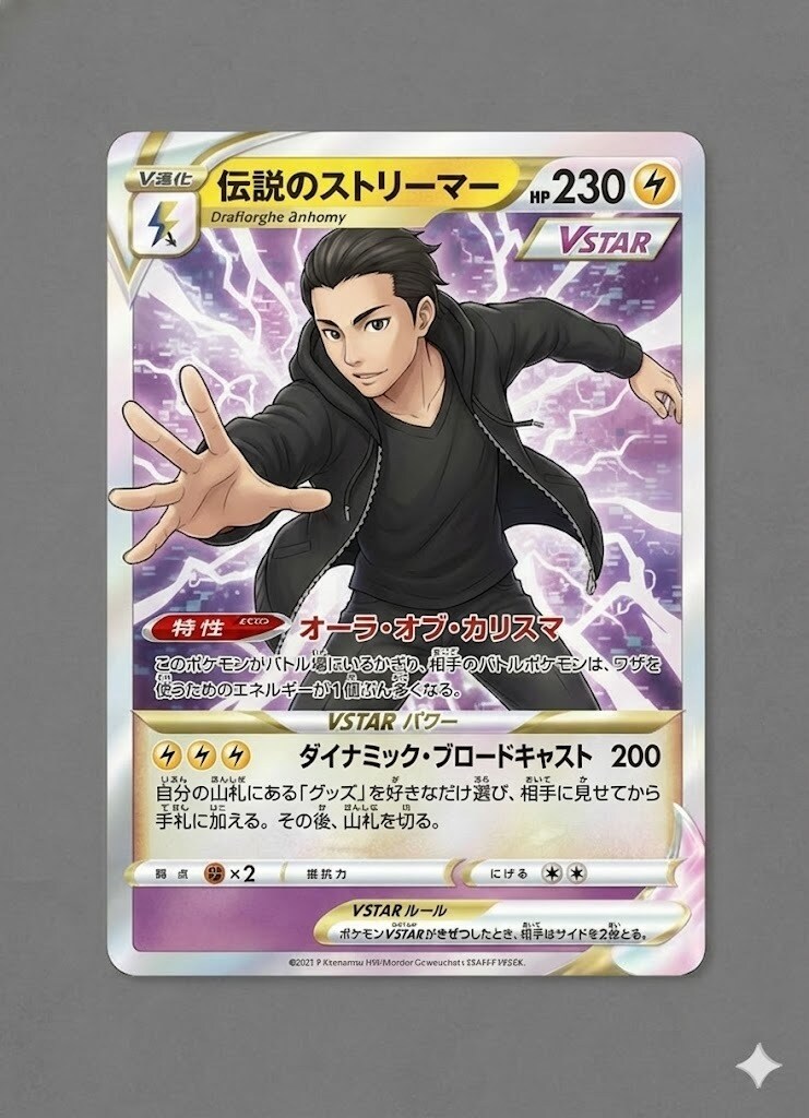 超速！ポケモンカード風画像を制作（非公式）ます 推しや自分を「ポケモンカード風」に！ SNS映えする一枚を！ イメージ1