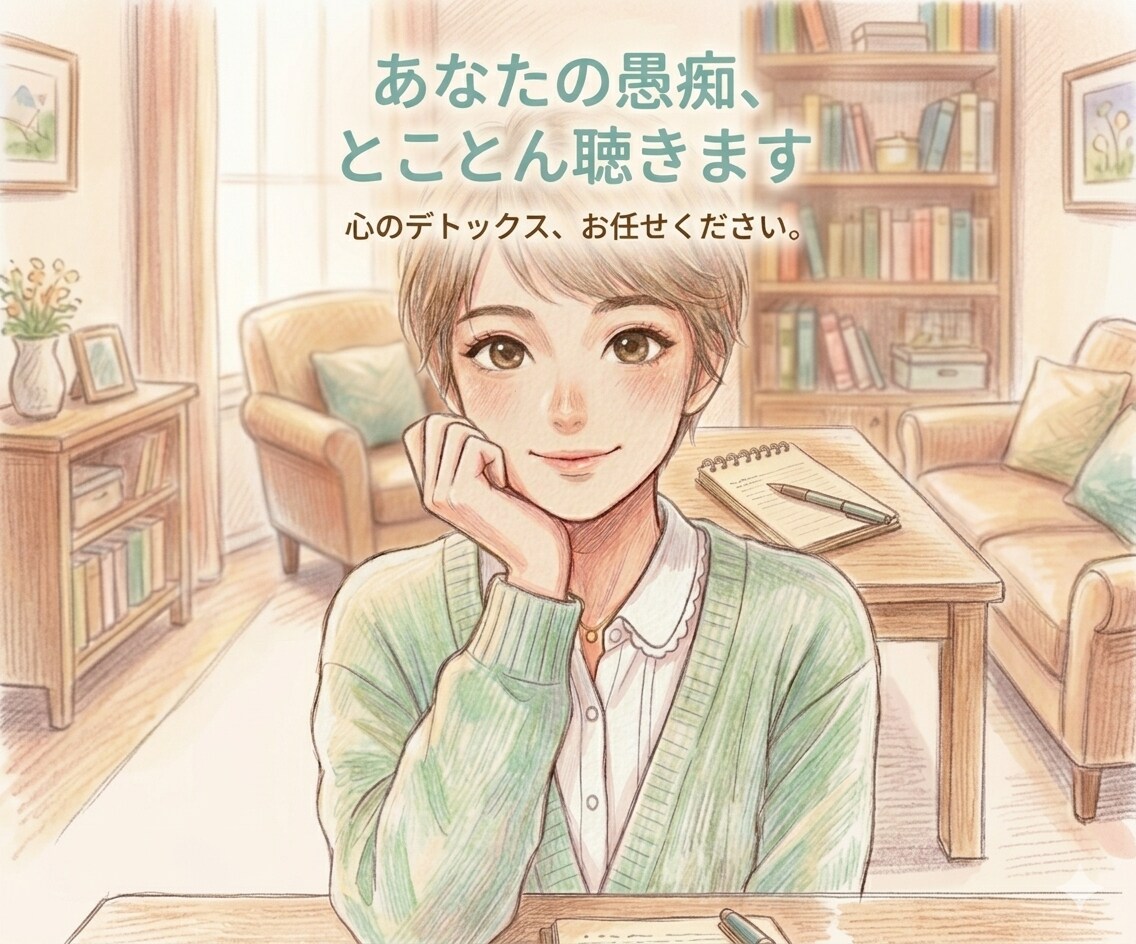 誰かに聞いてほしいモヤモヤ、しっかり傾聴します しんどい気持ち、怒り、ストレス、ちょっとした愚痴でも◎ イメージ1