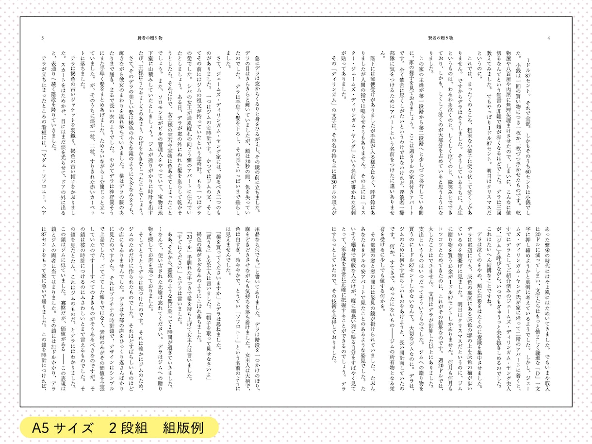 小説・書籍同人誌の組版作業いたします モリサワフォント使用可能です。 イメージ3