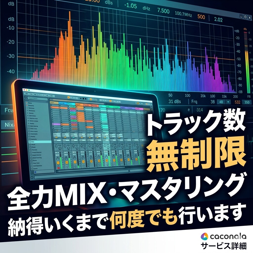 Mix,Masteringします あなたの好きな音に仕上げます。 イメージ1