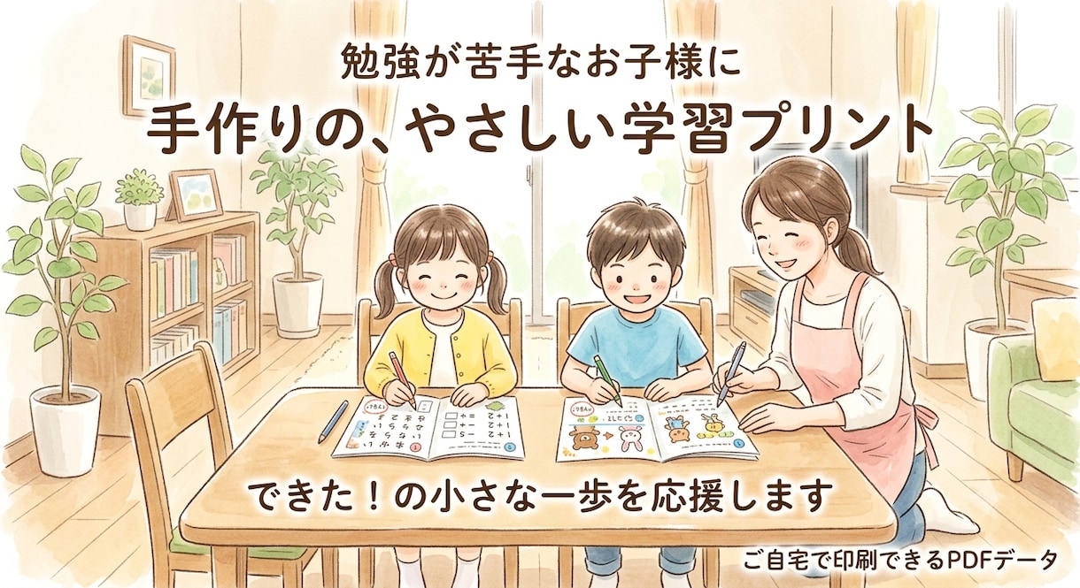 小学生向けに勉強がやりたくなるプリントお渡しします 小学生の子にまたプリント作ってほしいと言われました！ イメージ1