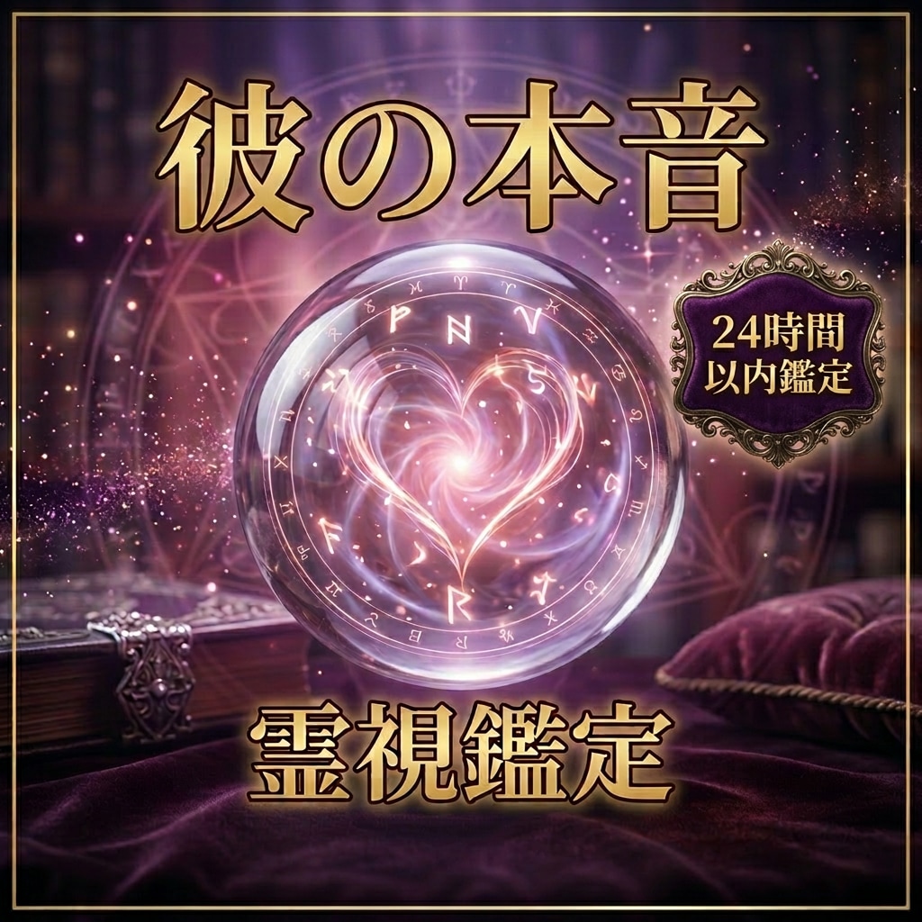 彼が隠している本音、霊視で視通します 濁った恋を清流へ。あの人の本心を強制開示し、溺愛される未来へ イメージ1