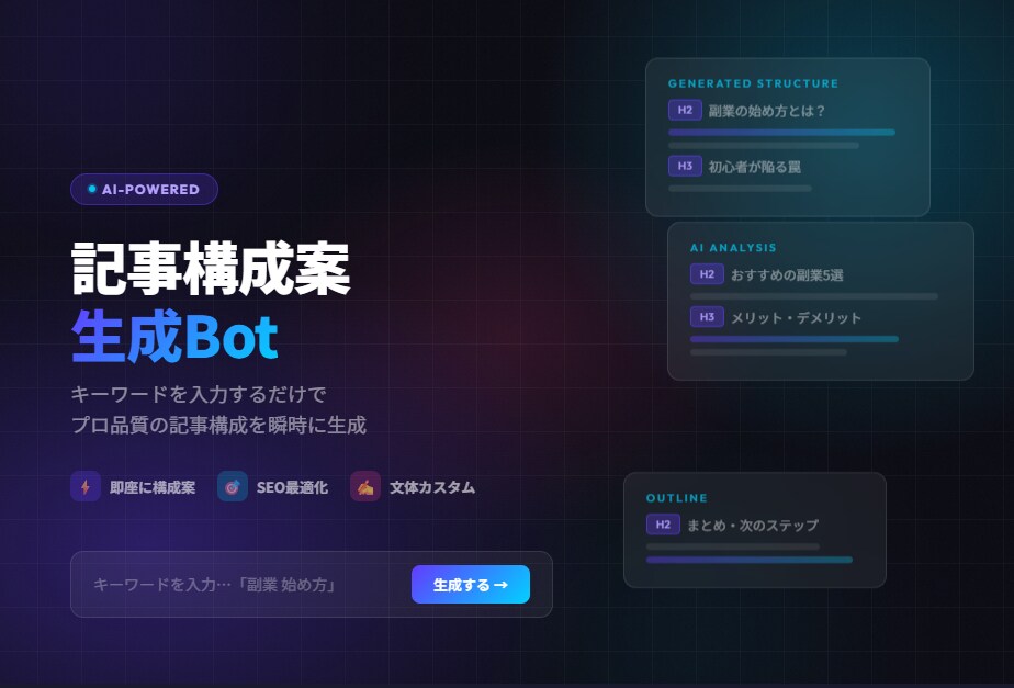 あなた専用のAI Botをプロが作ります 記事生成・LINE Bot・業務自動化なんでも対応OK イメージ1