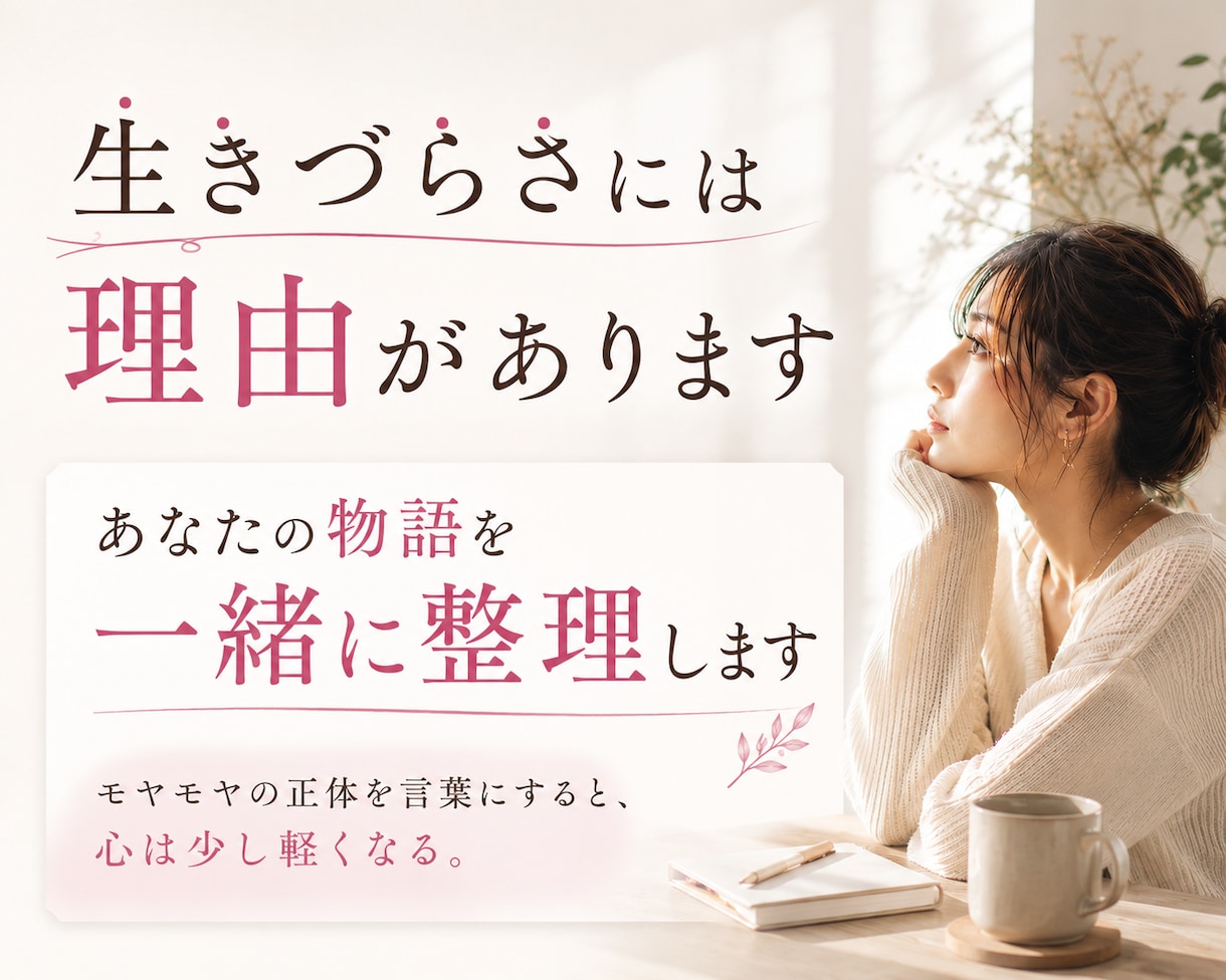 あなたの生きづらさの正体を言語化します 毒親｜HSP | 恋愛 | うつ病｜適応障害 | 人間関係 イメージ1